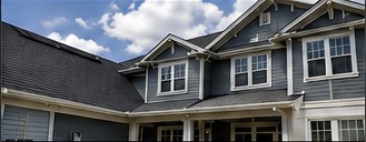 Freshly painted home exterior